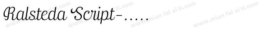Ralsteda Script字体转换
